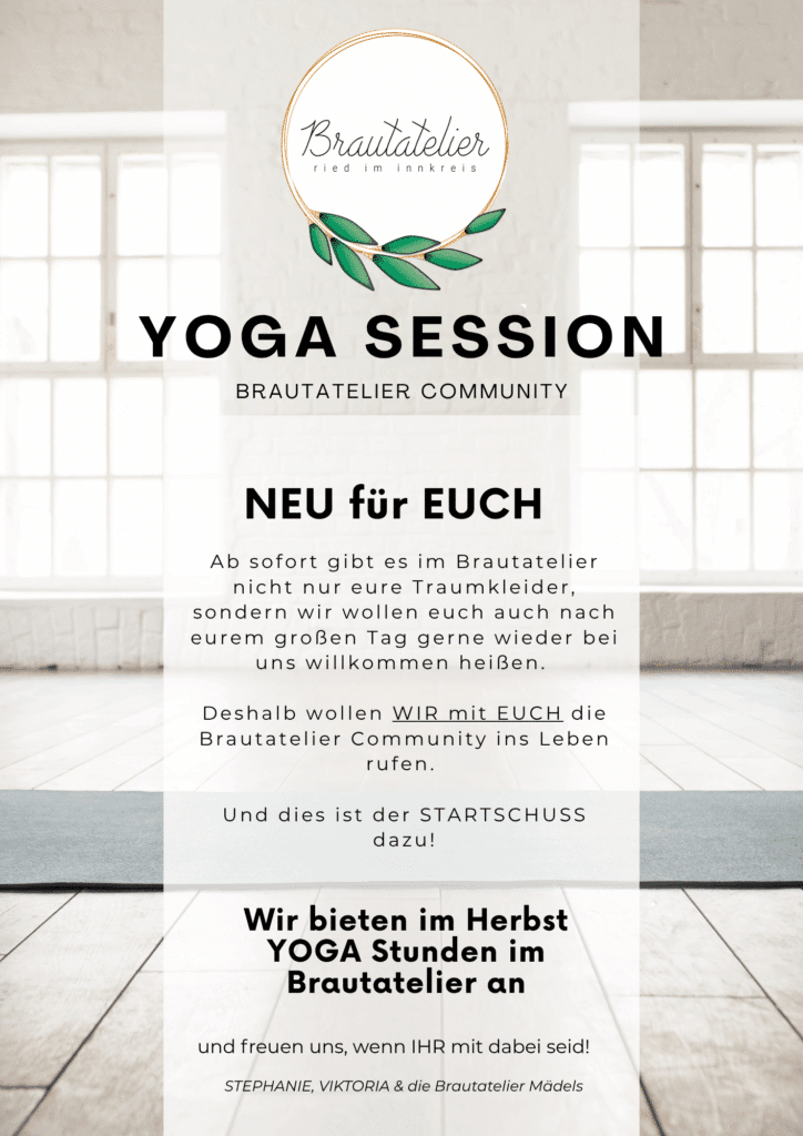Brautatelier Community_Yoga Ines_Flyer_Seite 1 Brautatelier Community_Yoga Ines_Flyer_Seite 1